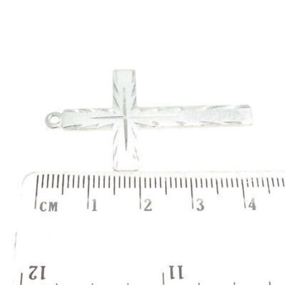 TRU KAY 925 Sterling Silver Vintage Cross Religious Pendant - Picture 3 of 7